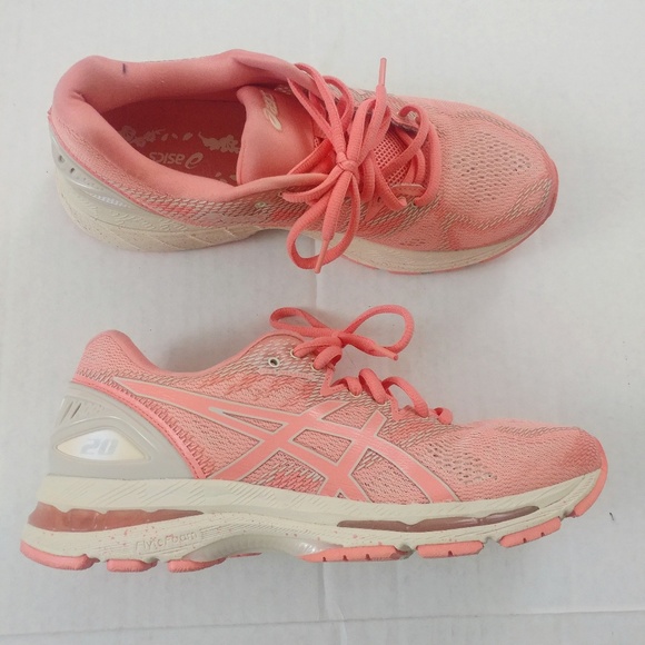 Asics Shoes - Asics Gel Nimbus 20 Peach Running Shoes Sz 9